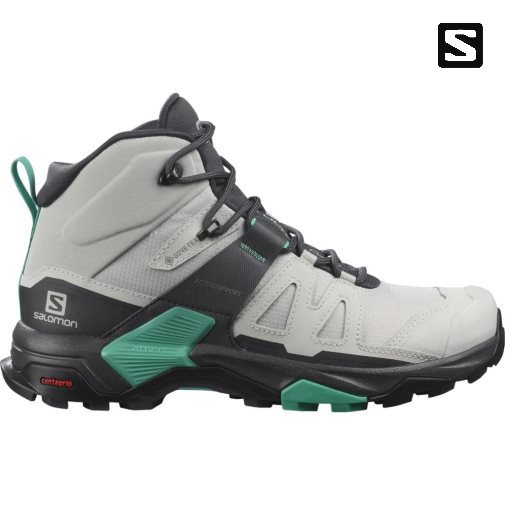 Botas Montaña Salomon X Ultra 4 Mid GTX Mujer Grises Claro Negros | MX BQWX193